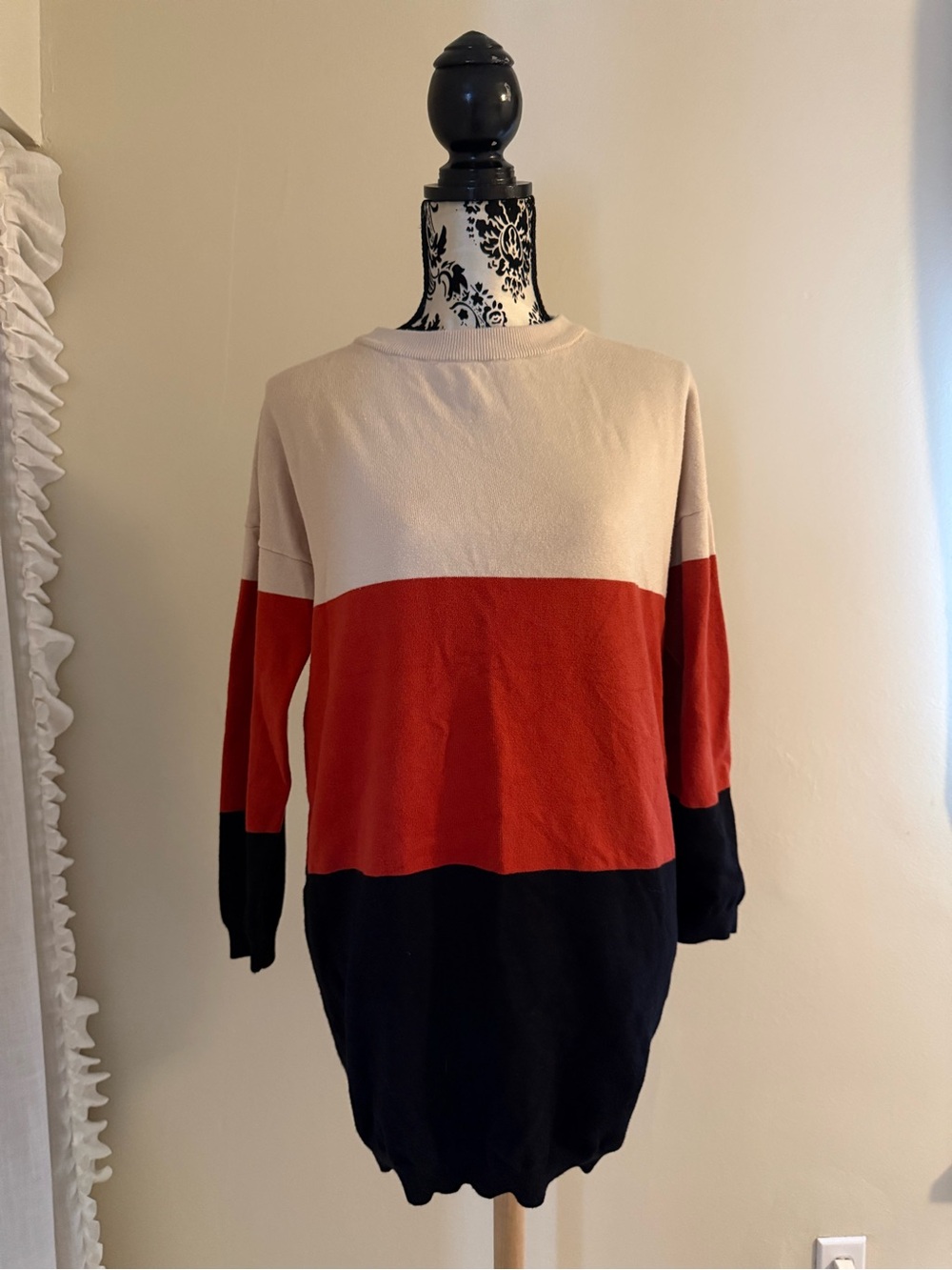 Color block Crewneck Sweater